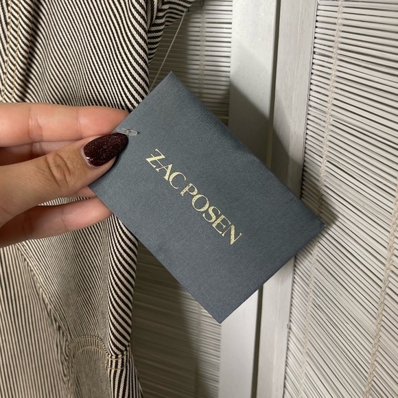 Zac Posen Manor Sweetheart Stripe Dress Size 10 NWT - Picture 10 of 11